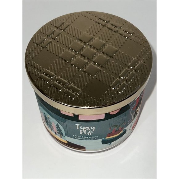 Bath & Body Works Candle TIPSY ELF 3 Wick Candle Day Exclusive NEW Holiday 2022 - Picture 11 of 16